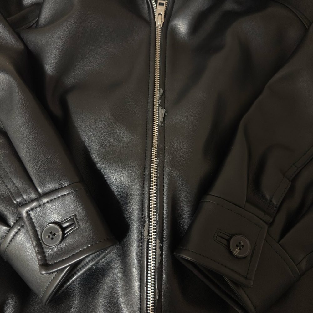 Wilfred Black Leather Jacket - Picture 3 of 6